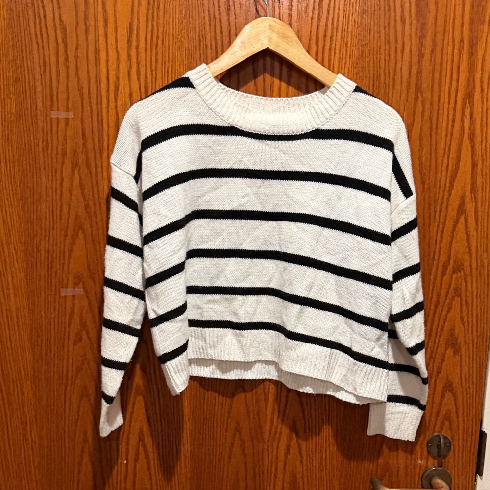 Striped Black and White Sweater
